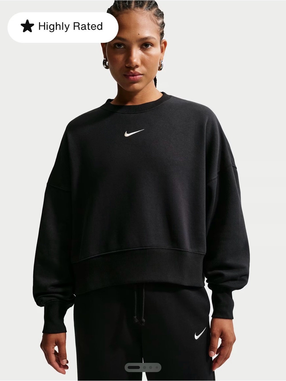 NWOT Nike Women's Phoenix Fleece Over-Oversized Crewneck Sweatshirt Size M